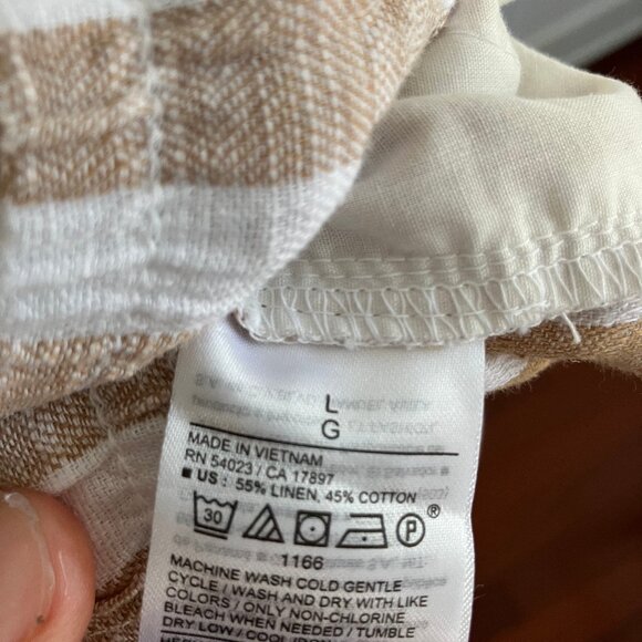 Striped linen-blend shorts (NWOT) - Picture 5 of 5